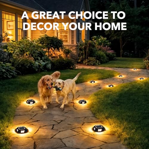 Solar Driveway Lights Outdoor 4 Pack (4 Count)