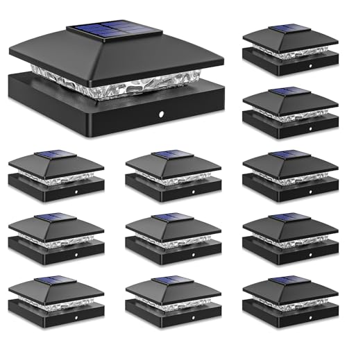 Solar Post Cap Lights Outdoor 12pack (12 Count)