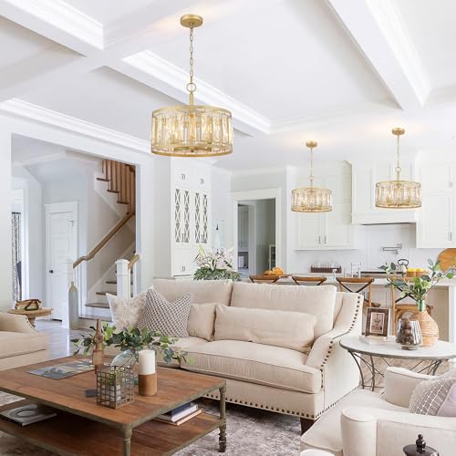 Gold Crystal Chandelier