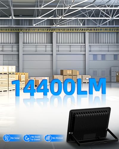 14400LM LED Flood Light Outdoor Plug in