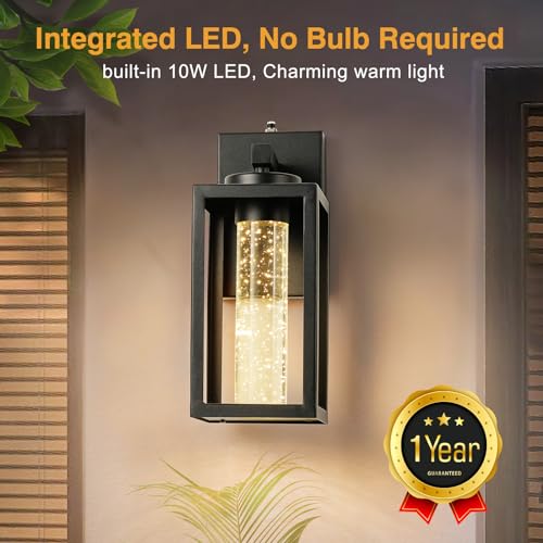 2 Pack Exterior Garage Lighting Fixtures Wall Mount (2 Count)
