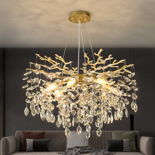 Gold Crystal Chandelier 24