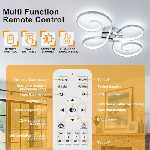 62W Modern LED Ceiling Light