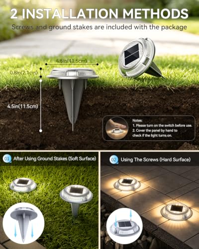 Solar Driveway Lights (12 Count)
