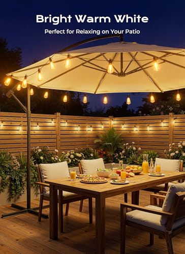 37FT Solar String Lights Outdoor (37 Foot)