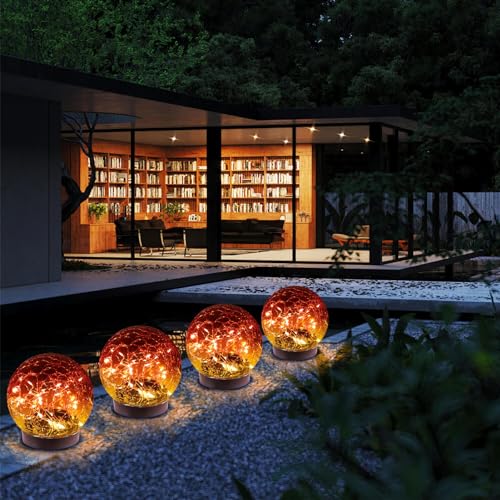 Solar Globe Lights Outdoor Waterproof (2 Count)