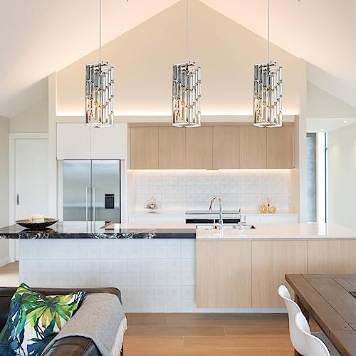 Chrome Pendant Lighting Modern Pendant Light (3 Count)