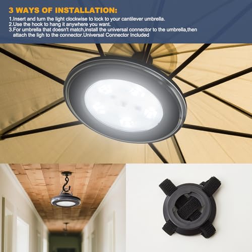 LED Patio Umbrella Lights with Remote