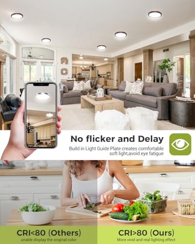 1PACK LED Flush Mount Ceiling Light