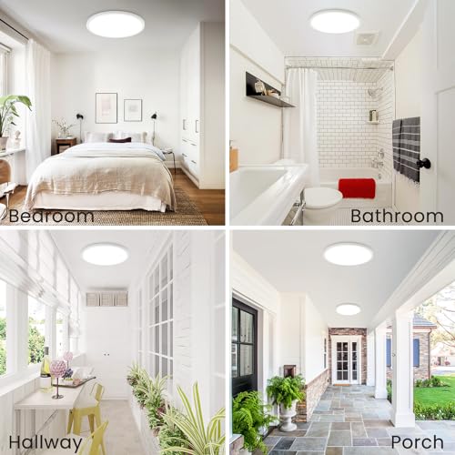 12Inch Flush Mount Light Fixture White