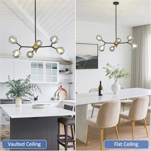 Glass Globe Sputnik Chandelier