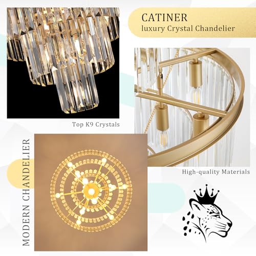 24" Modern Crystal Chandeliers (15 Count)