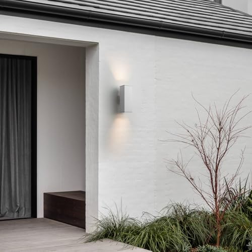 14" Modern Outdoor Porch Light in 2 Lights (2 Count)