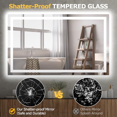 60"X36" LED Bathroom Mirror with Lights