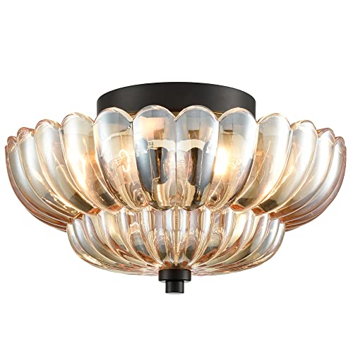 Modern Black Flush Mount Ceiling Light 3