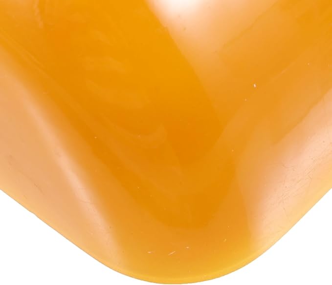 TIDTALEO Vintage Glass Bankers Lampshade for Table Lamps Handcrafted Protector for Home Office Hotel Warm Light Household Replacement Cover Orange Hue