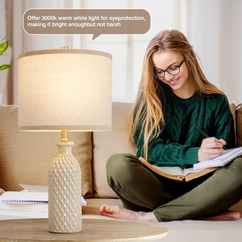 Modern Ceramic Table Lamp Set of 2 (2 Count)
