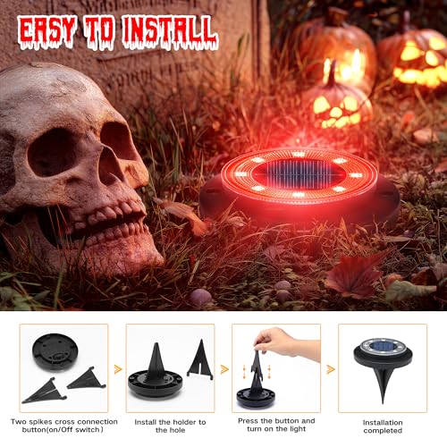 Solar Lights Outdoor Waterproof (12 Count)
