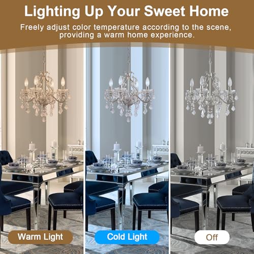 Crystal Chandelier Light Fixture (4 Count)