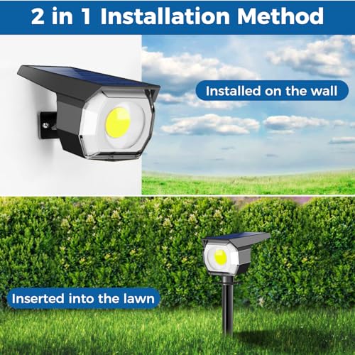 8 Pack Solar Spot Lights Outdoor Waterproof (8 Count)