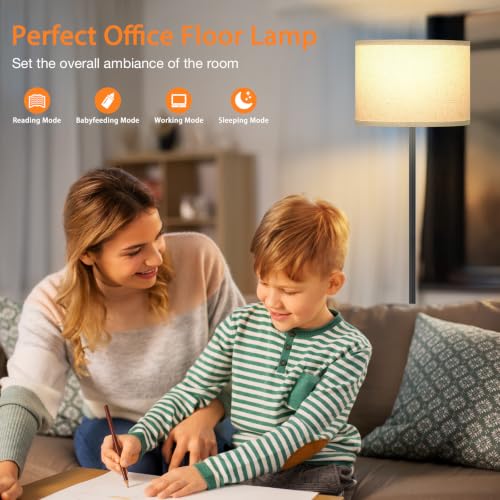 60'' Modern Floor Lamp with Remote