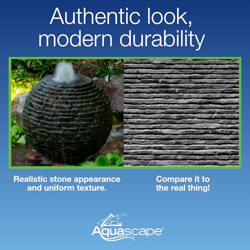 Stacked Slate Sphere Fountain
