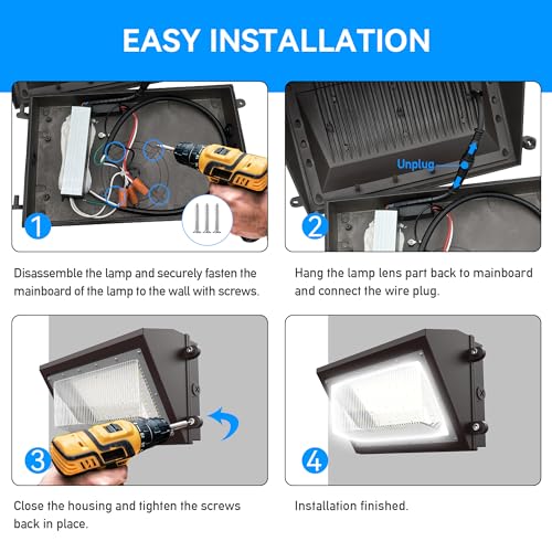 120W LED Wall Pack Light with Dusk (2 Count)