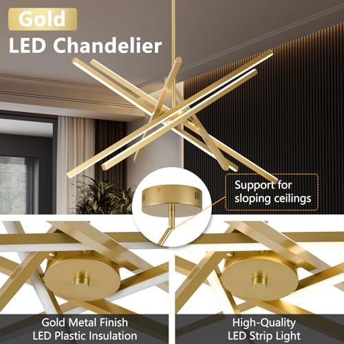 Modern Gold Chandelier Light Fixtures