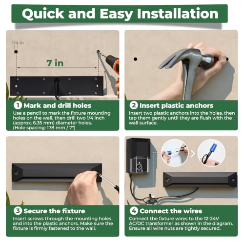 8 Inch Low Voltage LED Step Lights (12 Count)