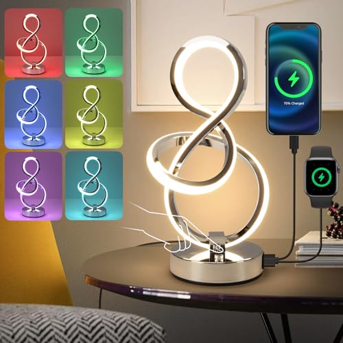 Modern Spiral Table Lamp