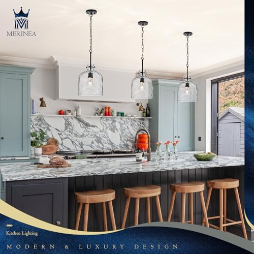 Modern Black Glass Pendant Light