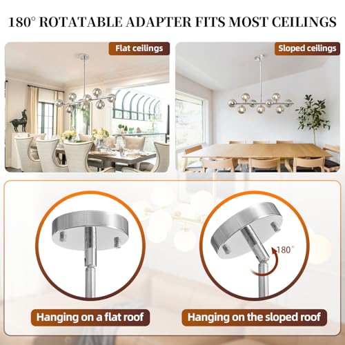 Mid Century Modern Sputnik Chandeliers