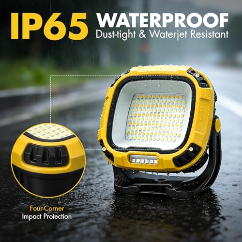 2Pack 6000mAh Rechargeable Work Light (2 Count)