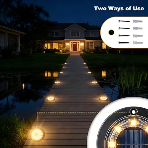 Solar Lights Outdoor Waterproof (8 Count)