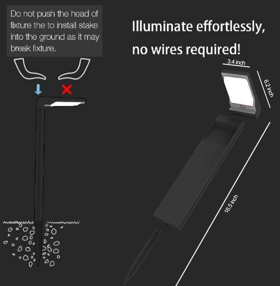 6 Pack Solar Pathway Lights (6 Count)