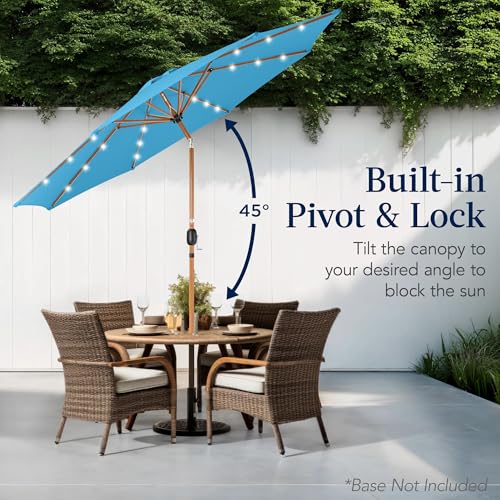 10ft Solar Market Patio Umbrella w