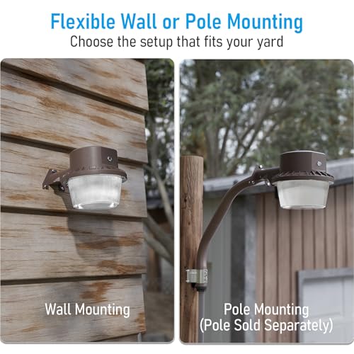 LED Barn Light Dusk to Dawn Area Lights Aluminum 3000K Bronze