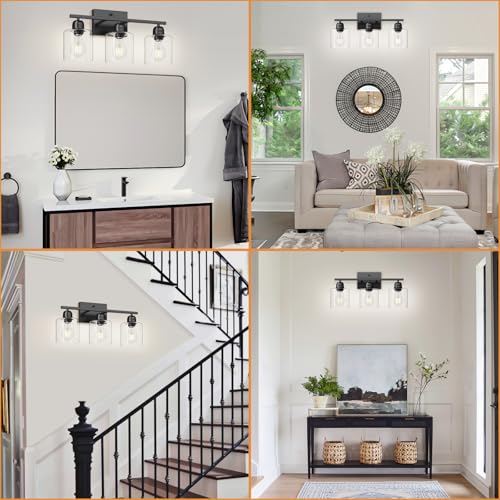 Modern 3 Light Bathroom Light Fixtures