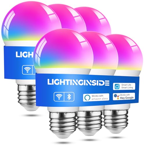Smart Light Bulbs Work with Alexa (6 Count)