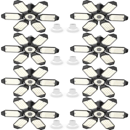 Led Garage Lights Bulb 8 Pack 200W Super Bright Ceiling Led Shop Lights (6 Count)