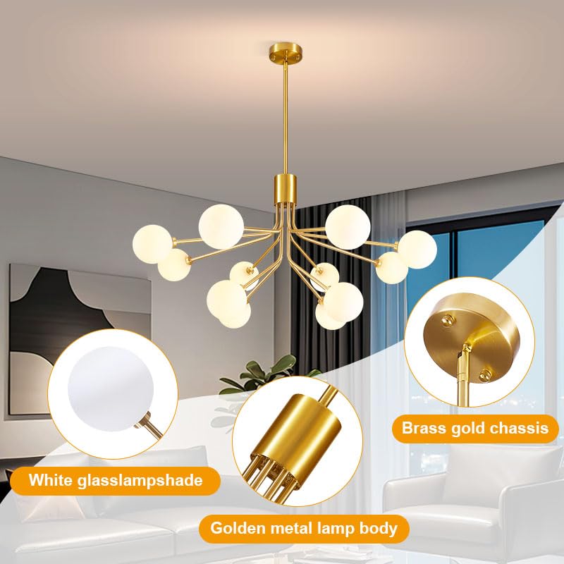 Gold Modern Chandelier 12