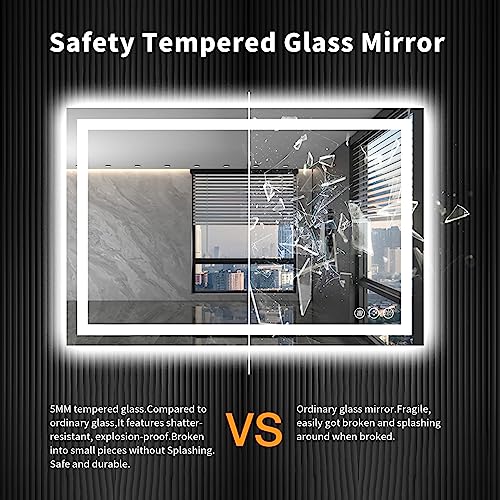 40"X32" LED Bathroom Mirror with Lights