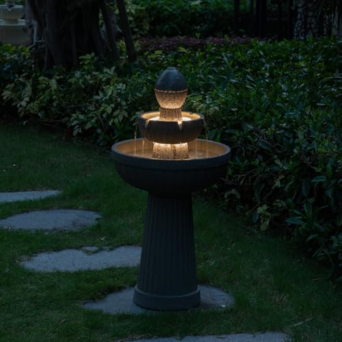 37.80” H Outdoor Water Fountain Made with Eco