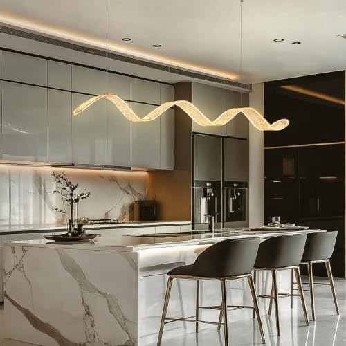 Wave Shaped Pendant Light