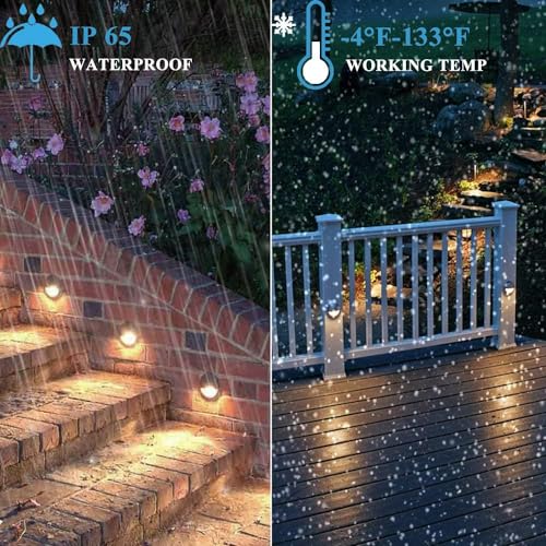 RNEHON Outdoor LED Deck Lights Kit (10 Count)