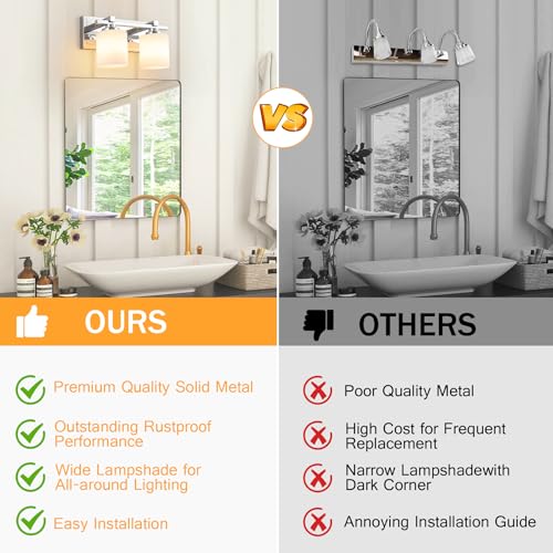 Modern Bathroom Light Fixtures Over Mirror