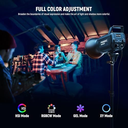 FS300C 300W RGB LED Video Light with App
