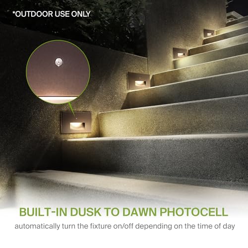 LED Recessed Step Light Fixture (4 Count)