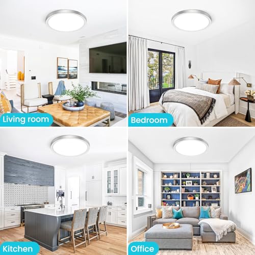 12 inch Flush Mount LED Ceiling Light Fixture (2 Count)