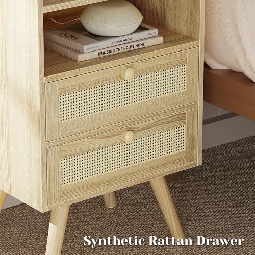 Night Stand with Charger Station (2 Count)